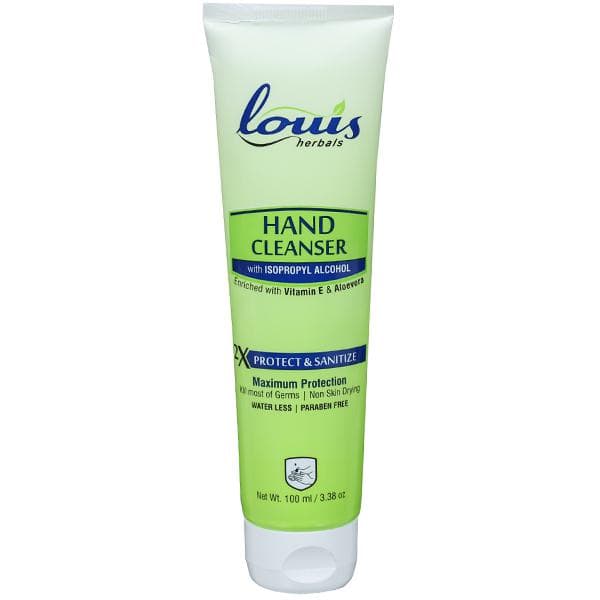 Louis Herbals Hand Cleanser with Isopropyl Alcohol (70%), Vitamin E & Aloevera 100 ml