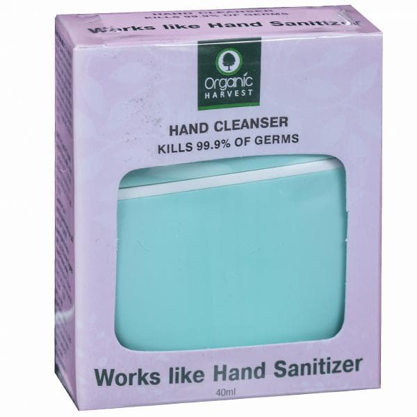 Organic Harvest Hand Cleanser Works Like Hand Sanitizer Sea Green 40 ml