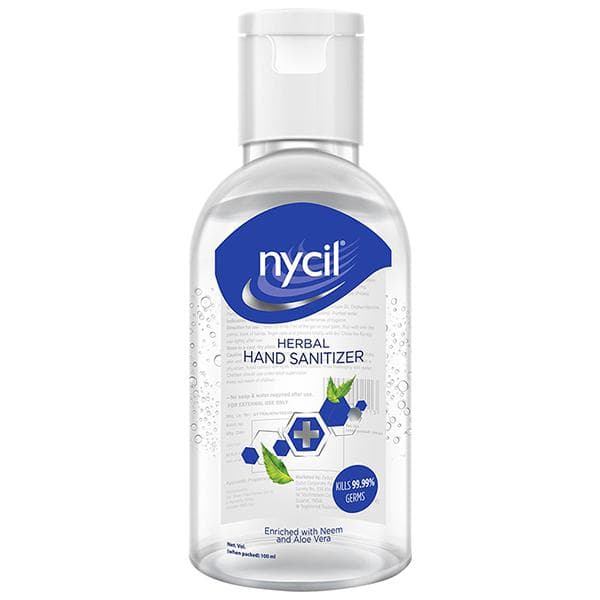 Nycil Herbal Hand Sanitizer Enriched with Neem and Aloe Vera 100 ml