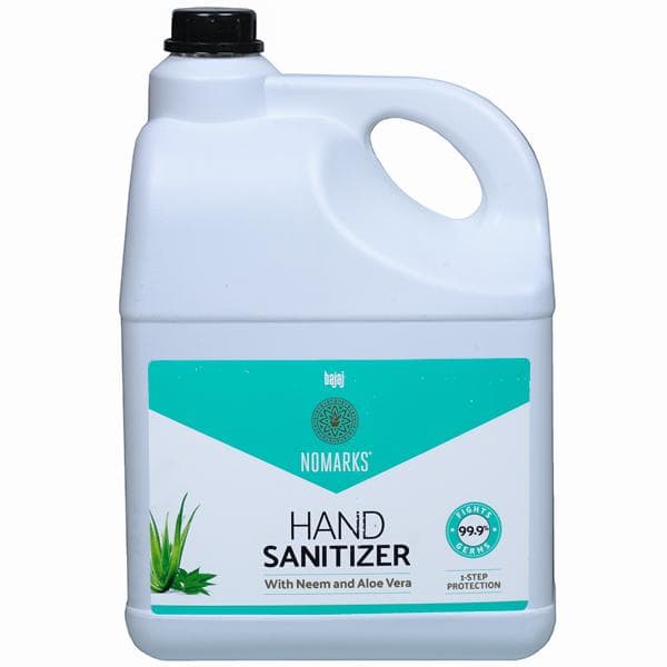 Bajaj Nomarks Hand Sanitizer with Neem and Aloe Vera 5 L