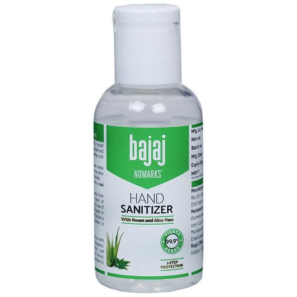 Bajaj Nomarks Hand Sanitizer with Neem and Aloe Vera 50 ml