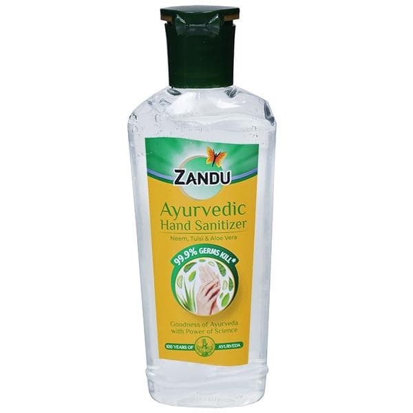 Zandu Ayurvedic Hand Sanitizer With Neem, Tulsi & Aloe Vera 100 ml