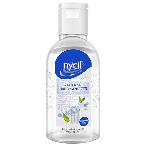 Nycil Germ Expert Hand Sanitizer Enriched With Neem and Aloe Vera 100 ml
