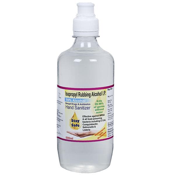 Isopropyl Rubbing Alcohol I.P.Hand Sanitizer 500 ml