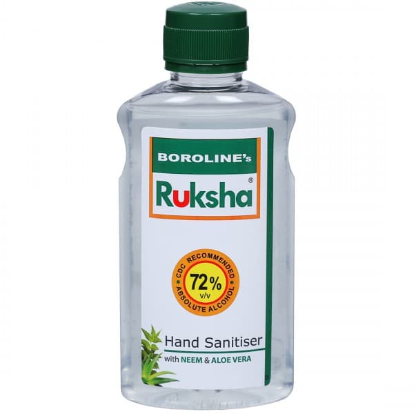 Borolines Ruksha Hand Sanitiser with Neem & Aloe Vera 200 ml