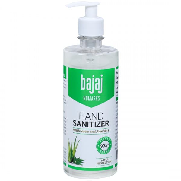 Bajaj Nomarks Hand Sanitizer Gel with Neem and Aloe Vera 500 ml