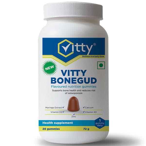 Vitty Bonegud Raw Mango Flavoured Nutrition Gummies Pack Of 20