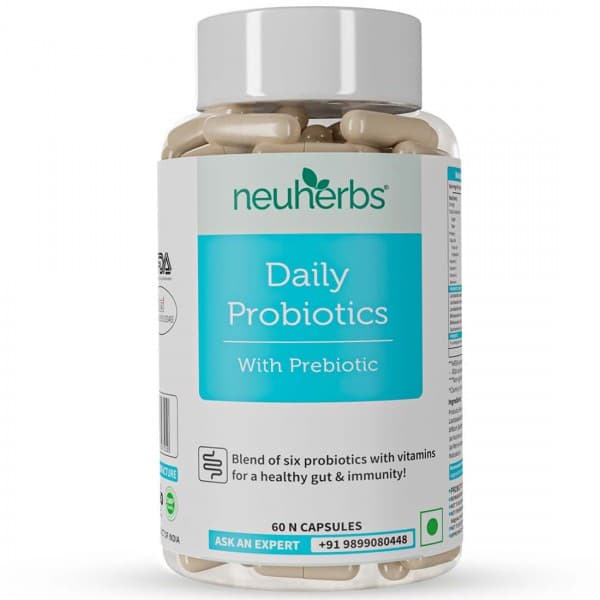 Neuherbs Daily Probiotics with Prebiotic 60 Capsules