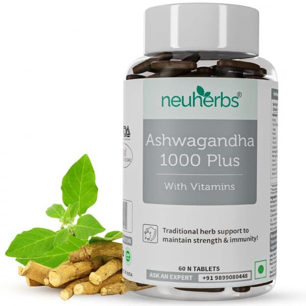 Neuherbs Ashwagandha 1000 Plus with Vitamins 60 Tablets