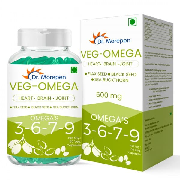 Dr. Morepen Veg Omega 3-6-7-9 500 mg 60 Capsules