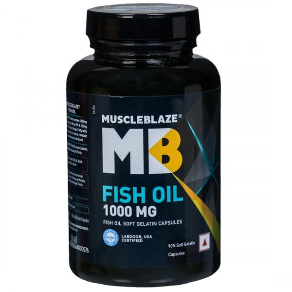 MuscleBlaze Fish Oil 1000 mg Soft Gelatin 90 Capsules