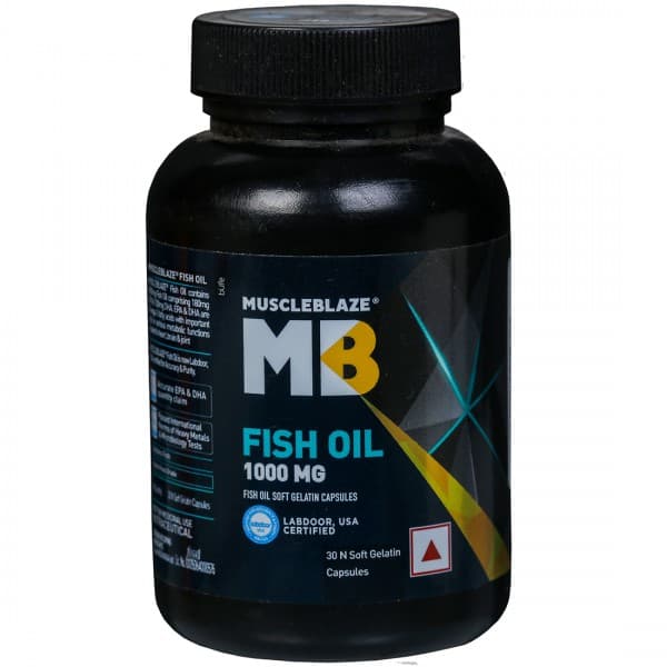 MuscleBlaze Fish Oil 1000 mg Soft Gelatin 30 Capsules