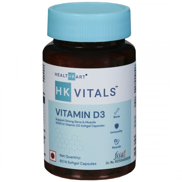 HealthKart HK Vitals Vitamin D3 Softgel 60 Capsules