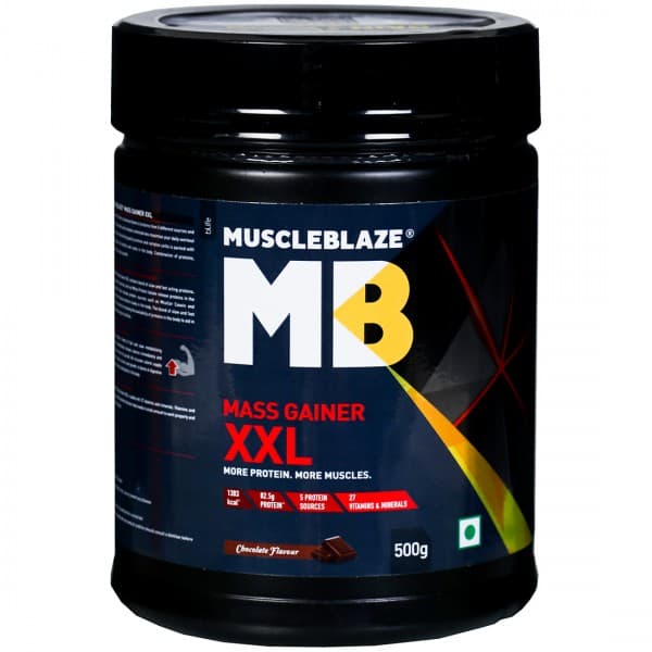 MuscleBlaze Mass Gainer XXL Chocolate Flavour Jar 500 g