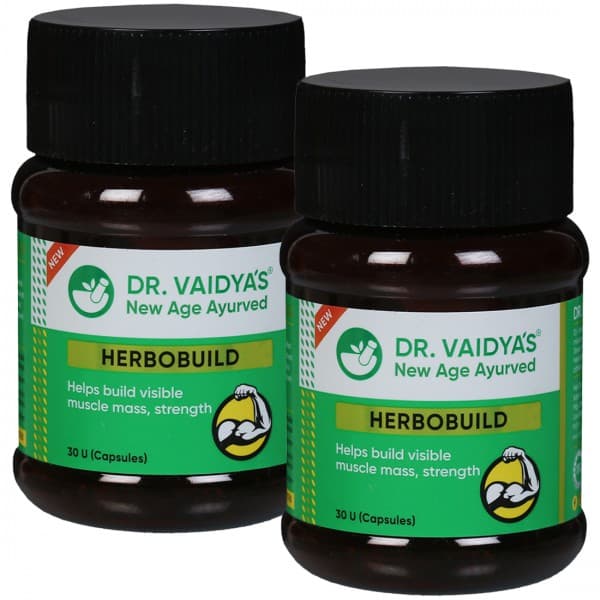 Dr.Vaidya's Herbobuild 2 x 30 Capsules