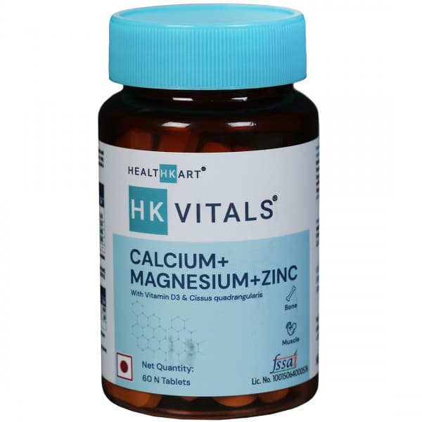 HK Vitals Calcium + Magnesium + Zinc 60 Tablets