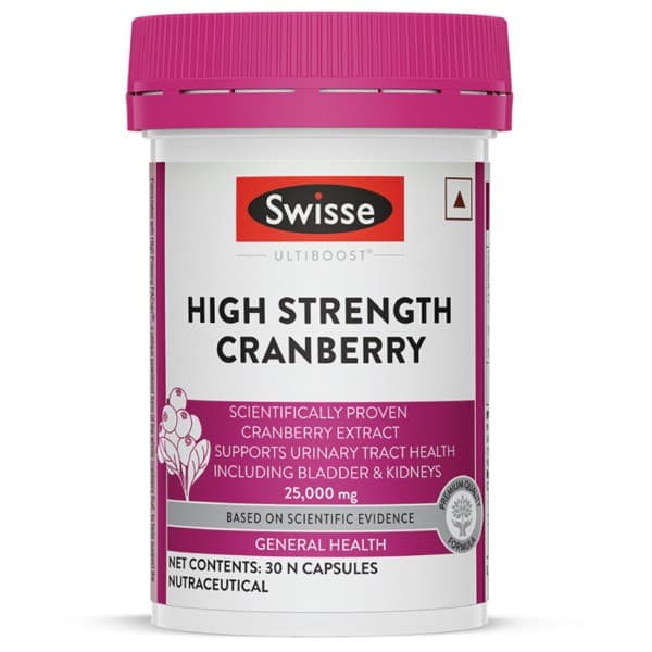 Swisse Ultiboost High Strength Cranberry 25000 mg for General Health 30 Capsules