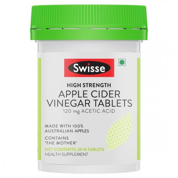 Swisse High Strength Apple Cider Vinegar 120 mg Acetic Acid 30 Tablets