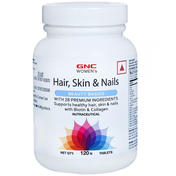 GNC Womens Hair, Skin & Nails Beauty Basics 120 Tablets