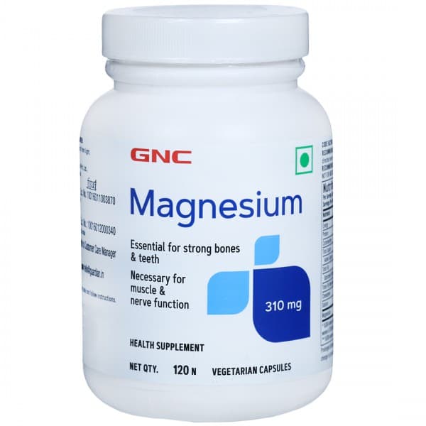 GNC Magnesium 310 mg Vegetarian 120 Capsules