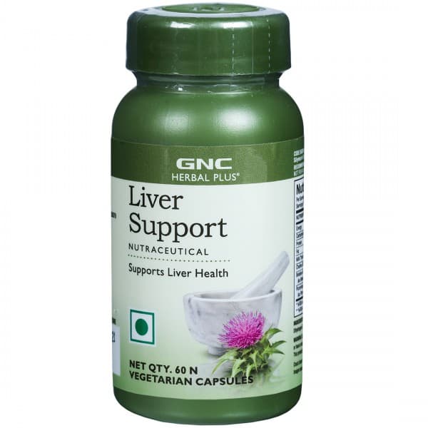 GNC Herbal Plus Liver Support Vegetarian 60 Capsules