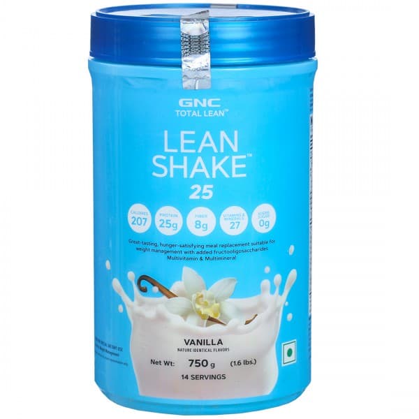 GNC Total Lean Shake 25 Protein Powder Vanilla Flavors 750 g