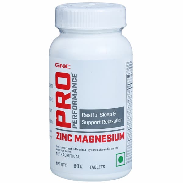 GNC Pro Performance Zinc Magnesium 60 Tablets