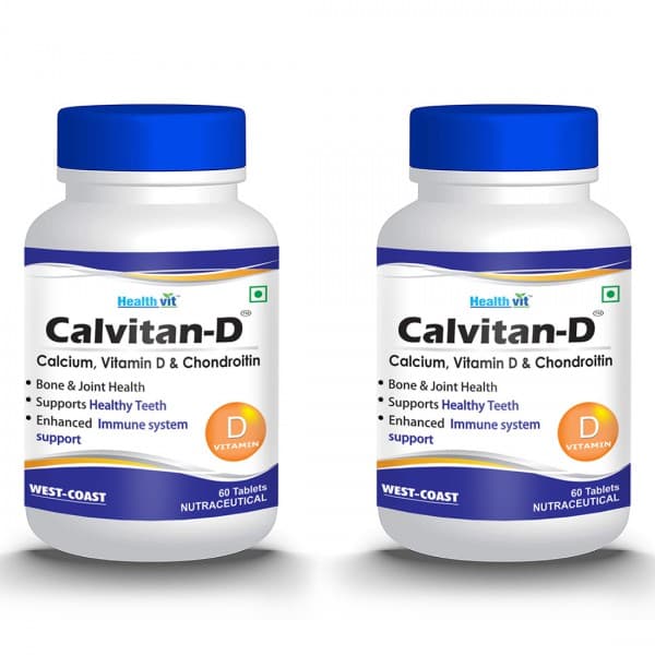 HealthVit Calvitan D 2 x 60 Tablets