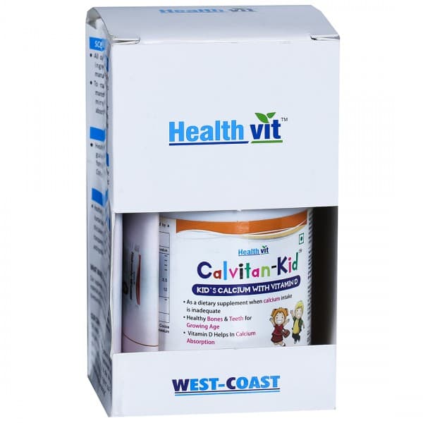 HealthVit Calvitan Kid Calcium with Vitamin D 60 Tablets