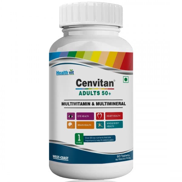 HealthVit Cenvitan Adults 50+ Multivitamin & Multimineral 60 Tablets