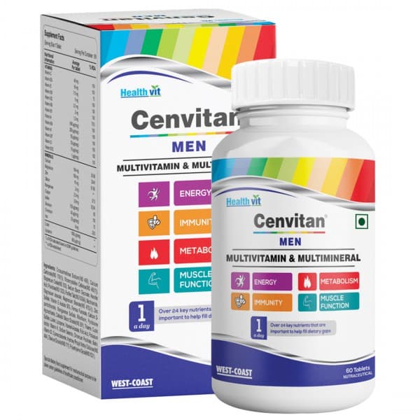 HealthVit Cenvitan Men Multivitamin & Multimineral 60 Tablets