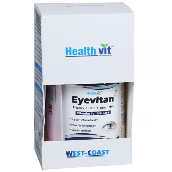 HealthVit Eyevitan with Bilberry, Lutein & Zeaxanthin for Eye Care 60 Tablets