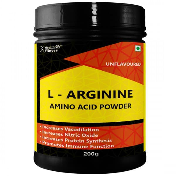 HealthVit Fitness L Arginine Amino Acid Unflavoured Powder 200 g
