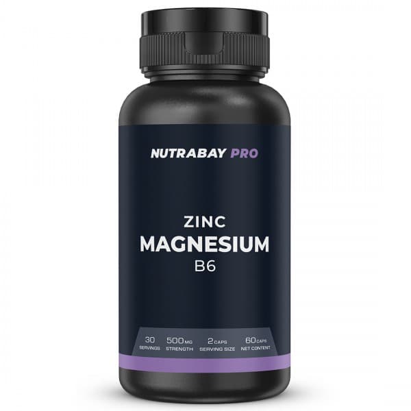 Nutrabay Pro Zinc Magnesium B6 500 mg 60 Capsules