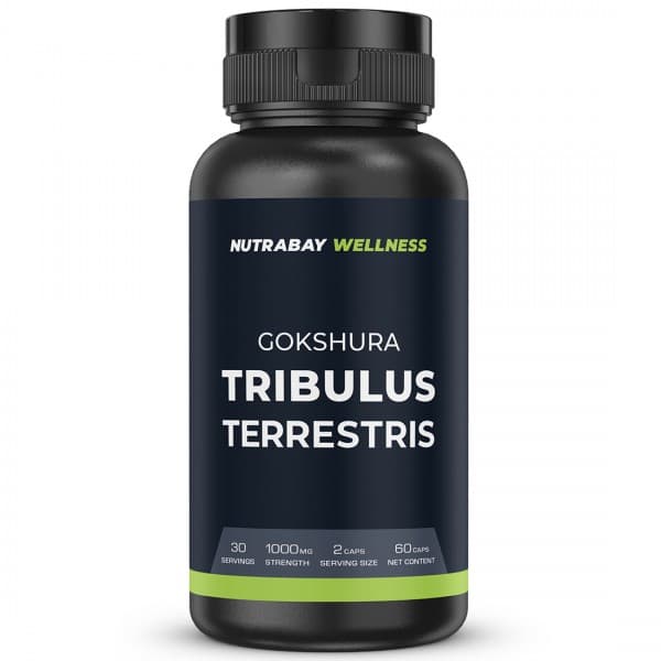 Nutrabay Wellness Gokshura Tribulus Terrestris 1000 mg 60 Capsules