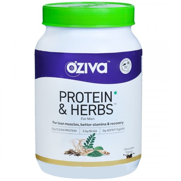Oziva Protein & Herbs for Men Chocolate Flavour 1 kg