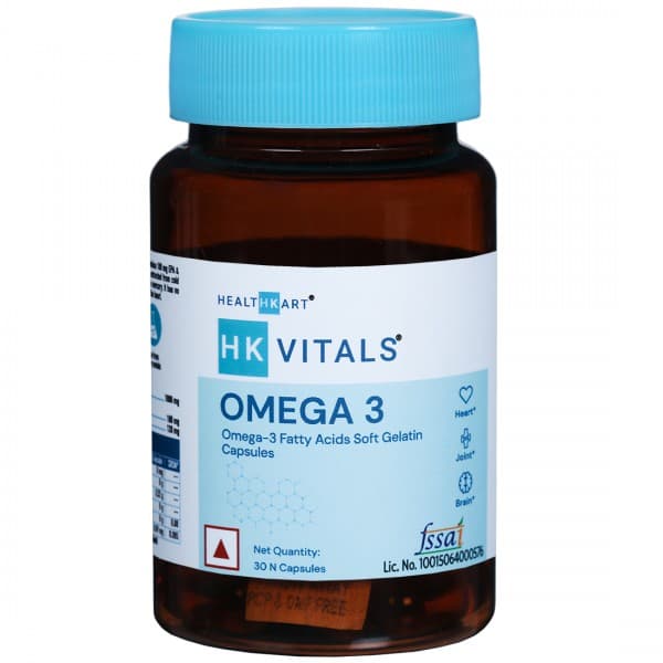 Healthkart HK Vitals Omega 3 Fatty Acids Soft Gelatin 30 Capsules
