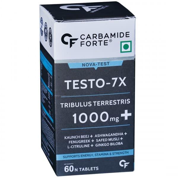 Carbamide Forte Nova Test Testo 7X Vegetarian 1000 mg 60 Tablets