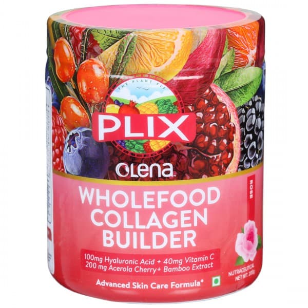 Plix The Plant Fix Olena Wholefood Collagen Builder Rose 200 g