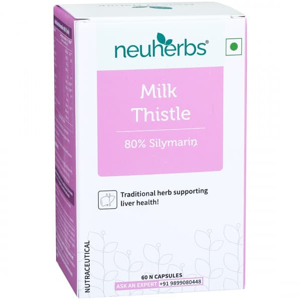 Neuherbs Milk Thistle 80% Silymarin 60 Capsules