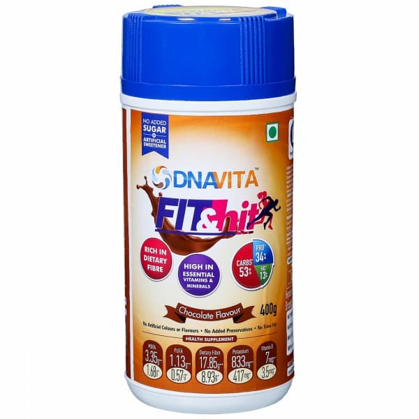 DNAVITA Fit & Hit-Weight Loss Health Supplement Chocolate Jar 400 g