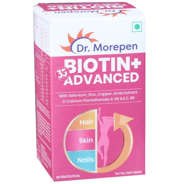 Dr. Morepen Biotin+ Advanced 60 Tablets