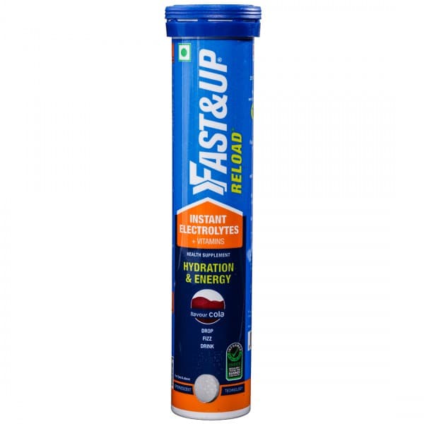 Fast & Up Reload Hydration & Energy Cola Flavour 20 Effervescent Tablets