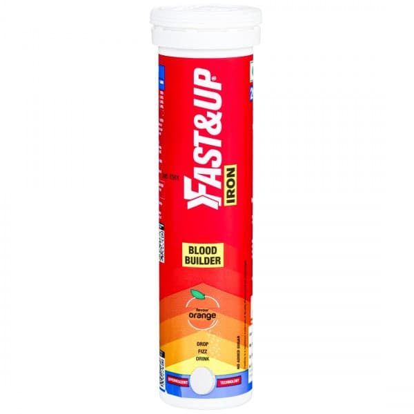 Fast & Up Iron Blood Builder No Added Sugar Effervescent Orange Flavour 20 Tablets