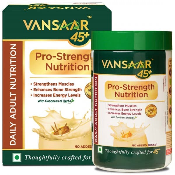 Vansaar 45+ Pro Strength Nutrition No Added Sugar 400 g