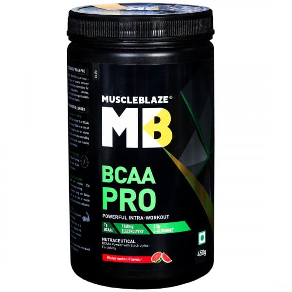 MuscleBlaze MB BCAA PRO Watermelon Flavour Powder Jar 450 g