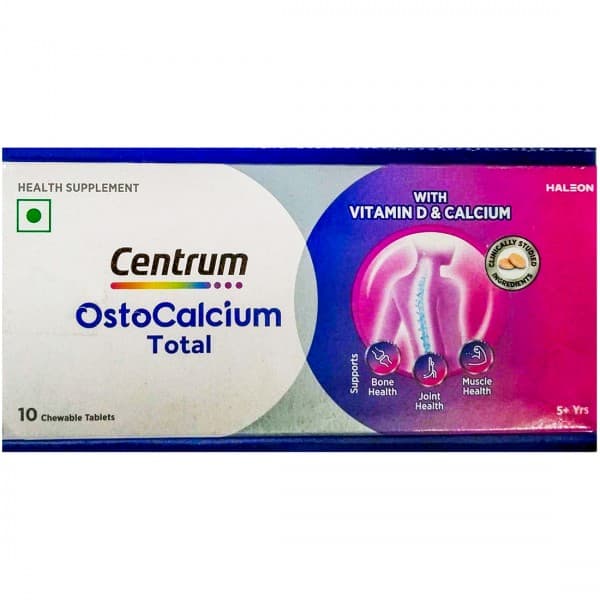 Centrum Ostocalcium Total (5+ Years) 10 Chewable Tablets
