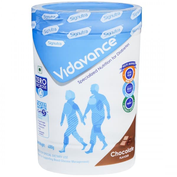 Vidavance Chocolate Flavour Powder Jar 400 g