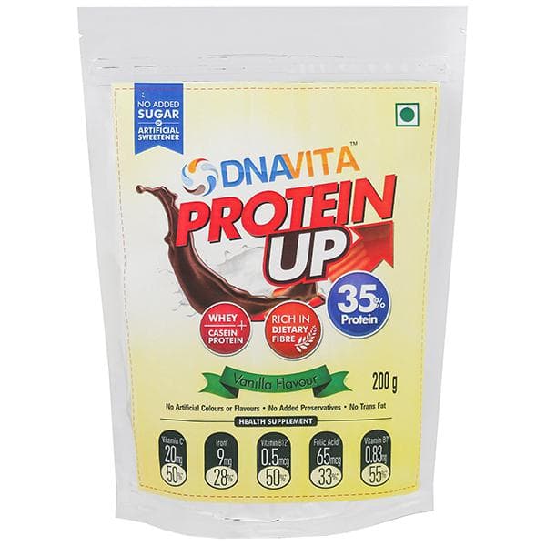 DNAVITA Protein Up- High Protein Health Supplement Vanilla Refill 200 g