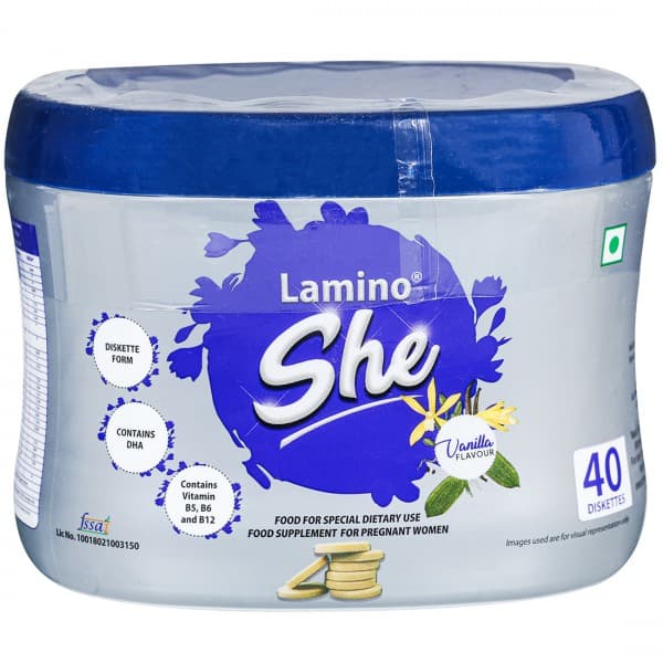 Lamino She Vanilla Flavour 40 Diskettes 200 g
